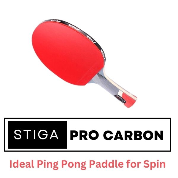Stiga Pro Crbon Ping Pong Paddle for Spin