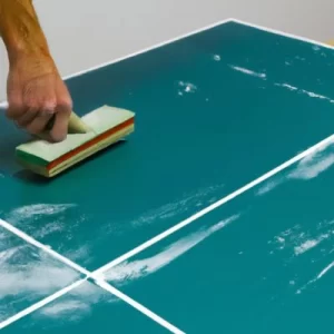 Cleaning the table surface