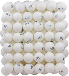 100 Pack White 3-Star Table Tennis Balls